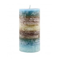 OCEAN Scented Pillar Candle 3X6" 6-Tone Blue Wholesale Lot of 6 740972242755  323397266121